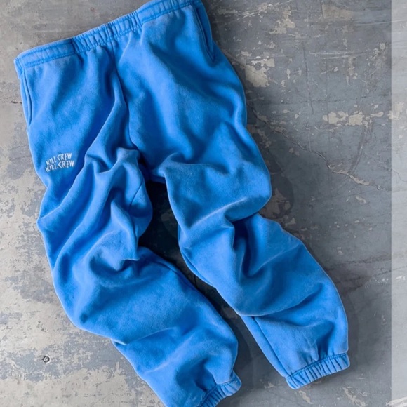 KILL CREW LUX ACID WASH SWEATPANTS - Blue S UNISEX - Picture 3 of 8